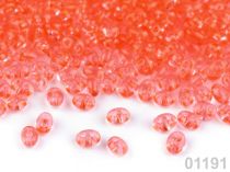 Textillux.sk - produkt Dvojdierkový rokajl Preciosa Twin transparent 2,5x5 mm - 01191 ružová korálová
