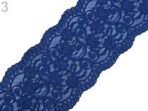Textillux.sk - produkt Elastická čipka šírka 100 mm - 3 modrá tmavá