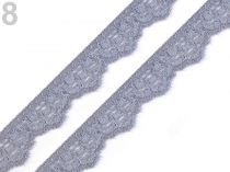 Textillux.sk - produkt Elastická čipka šírka 16 mm - 8 šedá