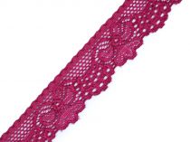 Textillux.sk - produkt Elastická čipka šírka 30 mm - 14 ružovofialová