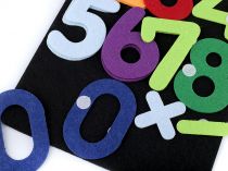 Textillux.sk - produkt Filcová tabuľka s číslicami a abecedou