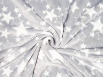 Textillux.sk - produkt Flanel fleece biele hviezdy 150 cm
