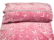 Textillux.sk - produkt Flanel fleece s fosforujúcim vzorom motýľov 150 cm