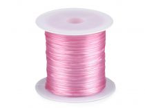 Textillux.sk - produkt Guma / gumička plochá farebná šírka1 mm - 3 ružová sv.