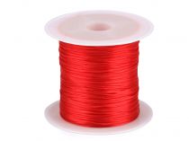 Textillux.sk - produkt Guma / gumička plochá farebná šírka1 mm - 6 červená