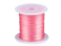 Textillux.sk - produkt Guma / gumička plochá farebná šírka1 mm - 15 ružová
