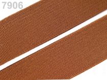 Textillux.sk - produkt Guma hladká šírka 20mm tkaná farebná ČESKÝ VÝROBOK - 7906 béžová tm.