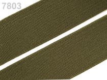 Textillux.sk - produkt Guma hladká šírka 20mm tkaná farebná ČESKÝ VÝROBOK - 7803 zelená lesná