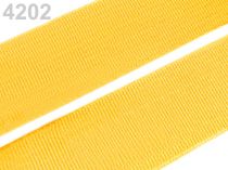Textillux.sk - produkt Guma hladká šírka 20mm tkaná farebná ČESKÝ VÝROBOK - 4202 horčicová