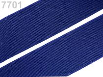 Textillux.sk - produkt Guma hladká šírka 20mm tkaná farebná ČESKÝ VÝROBOK - 7701 modrá kobaltová