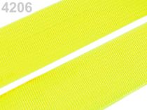 Textillux.sk - produkt Guma hladká šírka 20mm tkaná farebná ČESKÝ VÝROBOK - 4206 žltozelená ref. neon