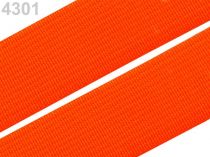 Textillux.sk - produkt Guma hladká šírka 20mm tkaná farebná ČESKÝ VÝROBOK - 4301 oranžová neón
