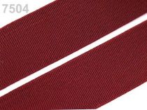 Textillux.sk - produkt Guma hladká šírka 20mm tkaná farebná ČESKÝ VÝROBOK - 7504 bordó sv.