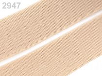 Textillux.sk - produkt Guma hladká šírka 20mm tkaná farebná ČESKÝ VÝROBOK - 2947 béžová