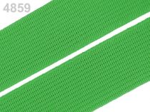 Textillux.sk - produkt Guma hladká šírka 20mm tkaná farebná ČESKÝ VÝROBOK - 4859 zelená
