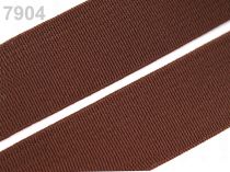 Textillux.sk - produkt Guma hladká šírka 20mm tkaná farebná ČESKÝ VÝROBOK - 7904 hnedá tm.