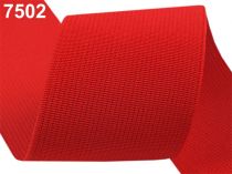 Textillux.sk - produkt Guma hľadká šírka 50mm tkaná farebná ČESKÝ VÝROBOK - 7502 červená