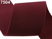 Textillux.sk - produkt Guma hľadká šírka 50mm tkaná farebná ČESKÝ VÝROBOK - 7504 bordó sv.