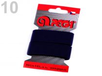 Textillux.sk - produkt Guma na kartách hladká šírka 20mm farebná ČESKÝ VÝROBOK - 10 (7704) modrá tmavá
