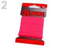 Textillux.sk - produkt Guma na kartách prádlová šírka 7mm farebná ČESKÝ VÝROBOK - 2 (1410) pink neon