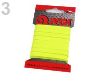 Textillux.sk - produkt Guma na kartách prádlová šírka 7mm farebná ČESKÝ VÝROBOK - 3 (4206) žltozelená ref. neon