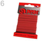 Textillux.sk - produkt Guma na kartách prádlová šírka 7mm farebná ČESKÝ VÝROBOK - 6 (8506) červená karmínová