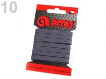 Textillux.sk - produkt Guma na kartách prádlová šírka 7mm farebná ČESKÝ VÝROBOK - 10 (4006) šedá