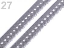 Textillux.sk - produkt Guma ozdobná šírka 15 mm - 27 šedá holubia