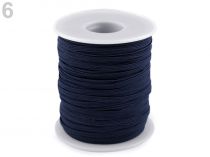 Textillux.sk - produkt Guma plochá šírka 3 mm malý návin - 6 modrá tmavá