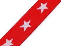 Textillux.sk - produkt Guma šírka 20 mm hviezdy - 9 červená