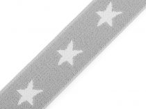 Textillux.sk - produkt Guma šírka 20 mm hviezdy - 15 šedá najsvetlejšia