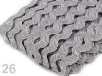Textillux.sk - produkt Hadovka - vlnovka  šírka 5mm - 26 šedá svetlá