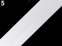 Textillux.sk - produkt Hladký popruh s leskom šírka 38 mm - 5 biela