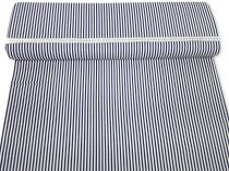 Textillux.sk - produkt Hrubá bavlnená látka modrý pásik 150 cm
