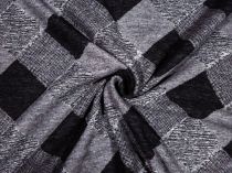 Textillux.sk - produkt Hrubý kostýmový úplet kosoštvorce so vzorom 155cm