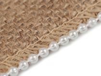 Textillux.sk - produkt Jutová stuha s perličkami šírka 65 mm