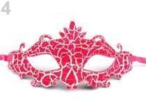 Textillux.sk - produkt Karnevalová maska - škraboška - 4 ružová neon