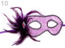 Textillux.sk - produkt Karnevalová maska - škraboška čipka s perím