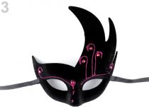 Textillux.sk - produkt Karnevalová maska - škraboška zamatová s glitrami