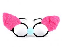 Textillux.sk - produkt Karnevalové okuliare mačka - 4 pink