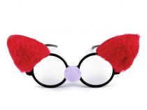 Textillux.sk - produkt Karnevalové okuliare mačka - 6 červená