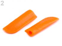 Textillux.sk - produkt Koncovka na šnúrky 10x33 mm - 2 oranžová   neon