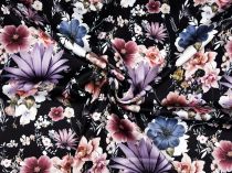 Textillux.sk - produkt Kostýmovka SYDNEY fialová kvetinová krása 140 cm - 1- fialová kvetinová krása, čierna