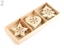 Textillux.sk - produkt Kovová vianočná dekorácia - srdce, stromček, hviezda