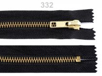 Textillux.sk - produkt Kovový  /  mosadzný zips šírka 6 mm dĺžka 12 cm - 332 čierna