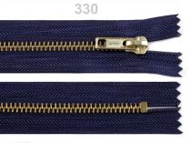 Textillux.sk - produkt Kovový  / mosadzný zips šírka 6 mm dĺžka 20 cm - 330 modrá tmavá