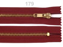 Kovový / mosadzný zips 6mm dĺžka 18cm ( jeansový) IVO
