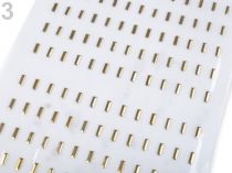 Textillux.sk - produkt Kovový hot-fix na prenášacej fólii 3x10 mm - 3 zlatá