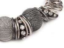 Textillux.sk - produkt Kovový náhrdelník s drôtenými korálikmi