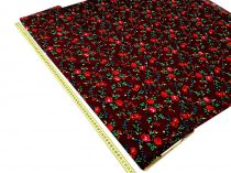 Textillux.sk - produkt Polyesterová látka krojová s malým kvetom šírka 145 cm - 02 malý kvet-bordová